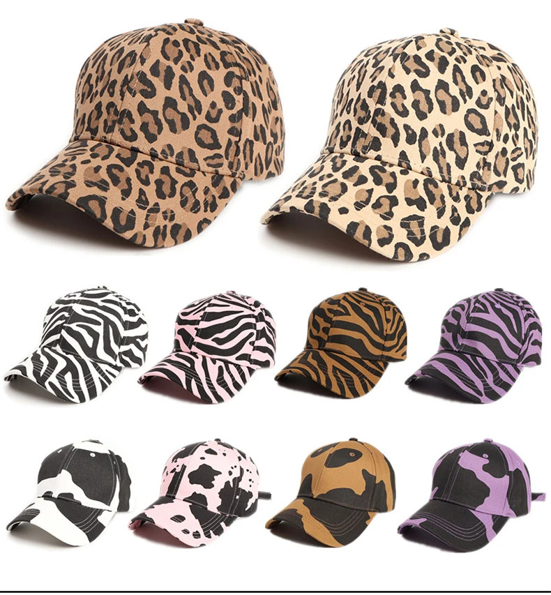 Sun Hat Cap for Men Women Cow Print 