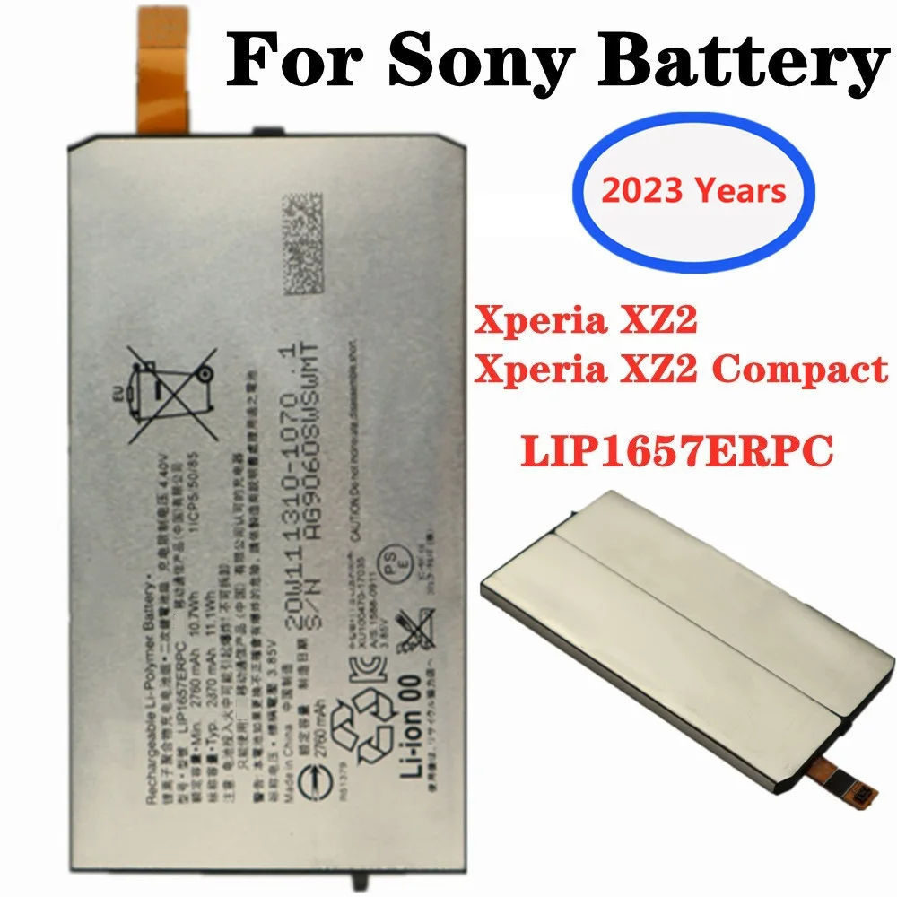 

2023 Years LIP1657ERPC Battery For Sony Xperia XZ2 Mini / Xperia XZ2 Compact / H8314 / H8324 / SO-05K Phone Battery 2870mAh