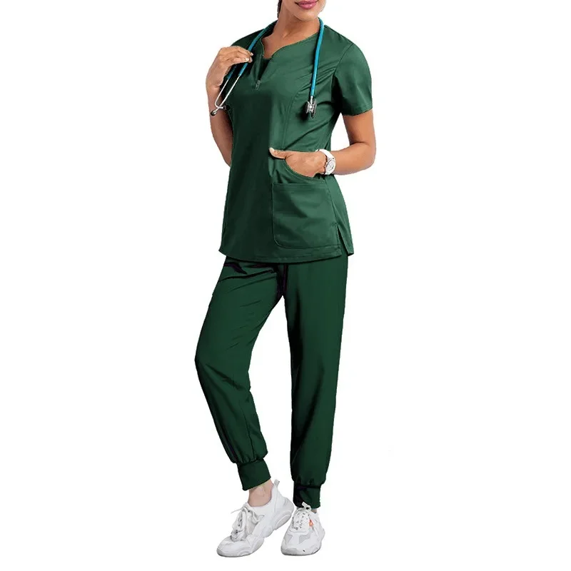 Medical Scrubs Uniform Nurse Accessories Women Scrubs Sets Hospital Dental Clinic Beauty Salon Spa Workwear Clothes Lab Coat