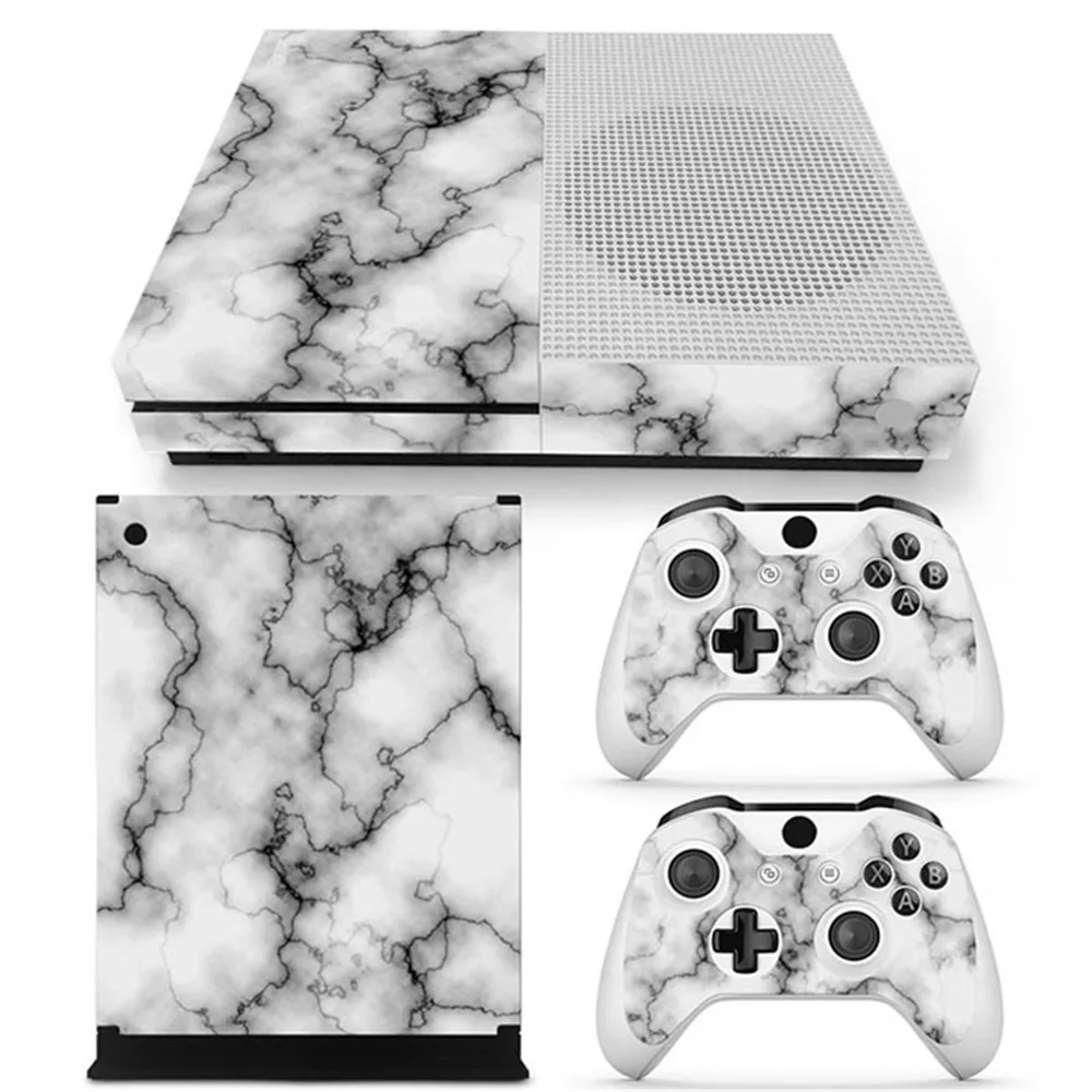 Adesivo Skin Per Xbox One S Console Controller Decal Vinile Cover Marmo