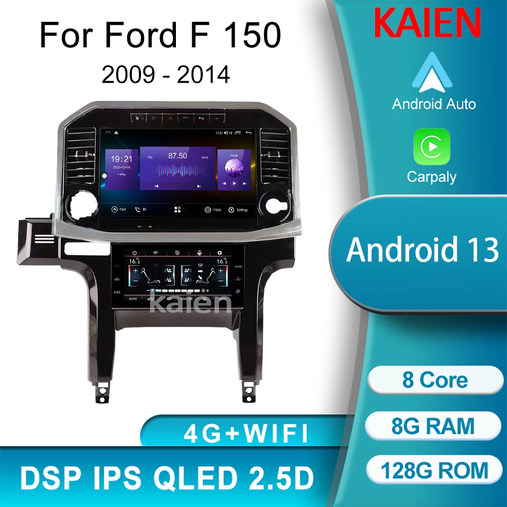 

13.3 Inch Autoradio For Ford F150 F-150 2009-2014 Car Radio Android Auto Carplay Multimedia Stereo Player GPS Navigation 4G WIFI