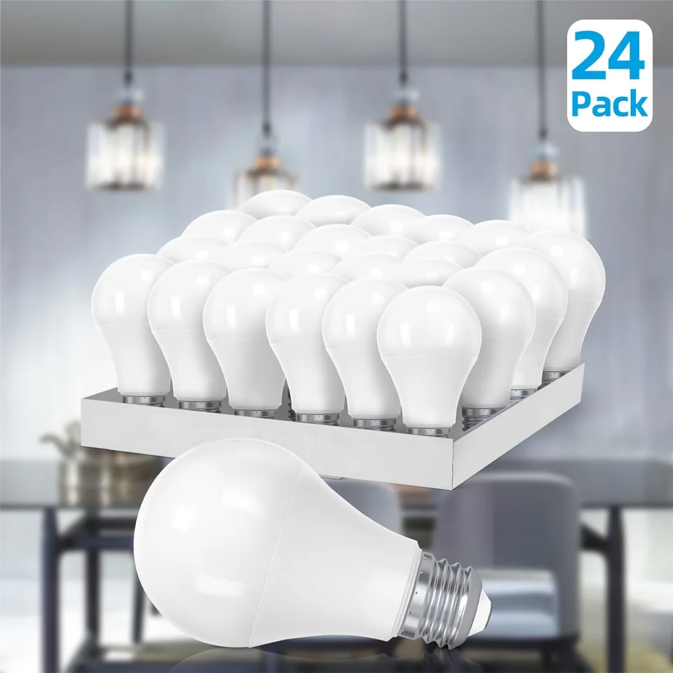 24pcs LED Bulb Lamps E27 AC220V Light Bulb Real Power 20W 18W 15W 12W 9W 6W 3W Lampada Living Room Home LED Bombilla 1