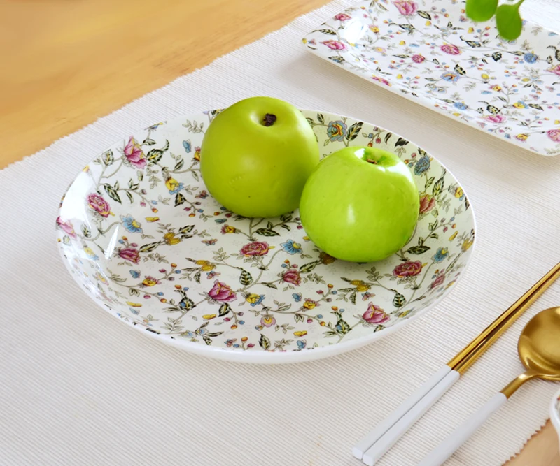 10 inch real bone china porcelain ceramic deep service plate charge plate dinner plates decorative serving dish platte