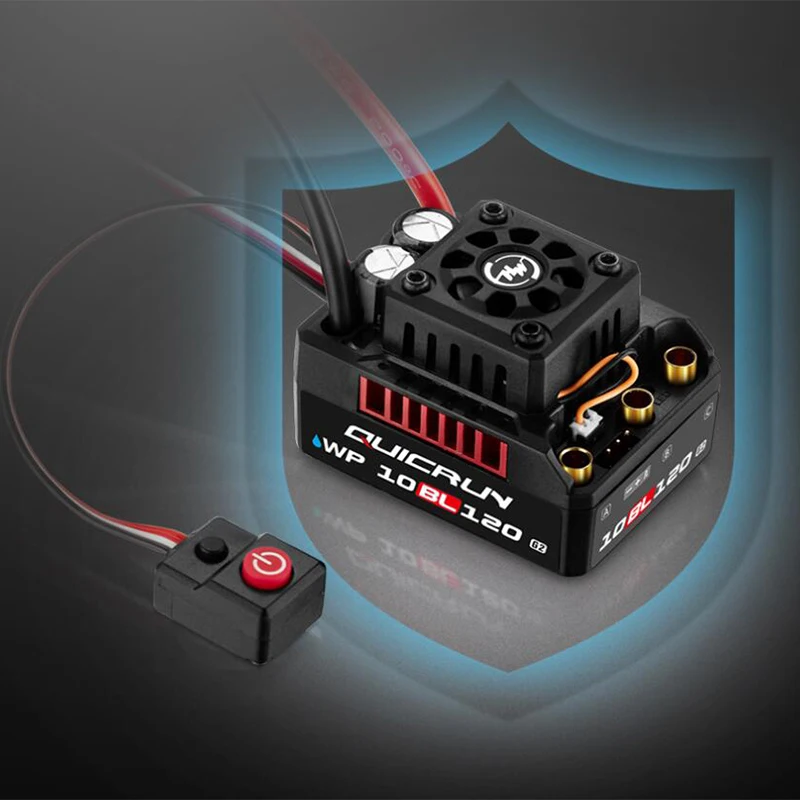 Hobbywing QUIRUN WP 10BL120 G2 120A IP67 Waterproof Brushless Speed ​​Controller ESC XT60 2-4SLipo For Car Toys 1/10 1/12 RC rc speed controller