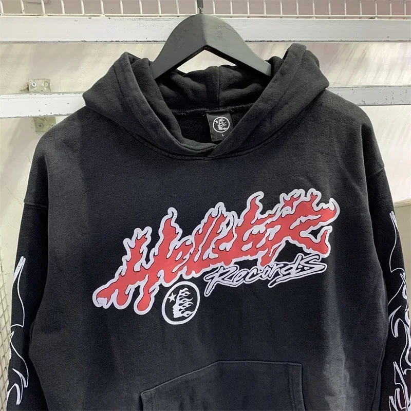 

2024ss HELLSTAR Black Hoodies Men Women High Quality Pure Cotton Oversized Pullovers