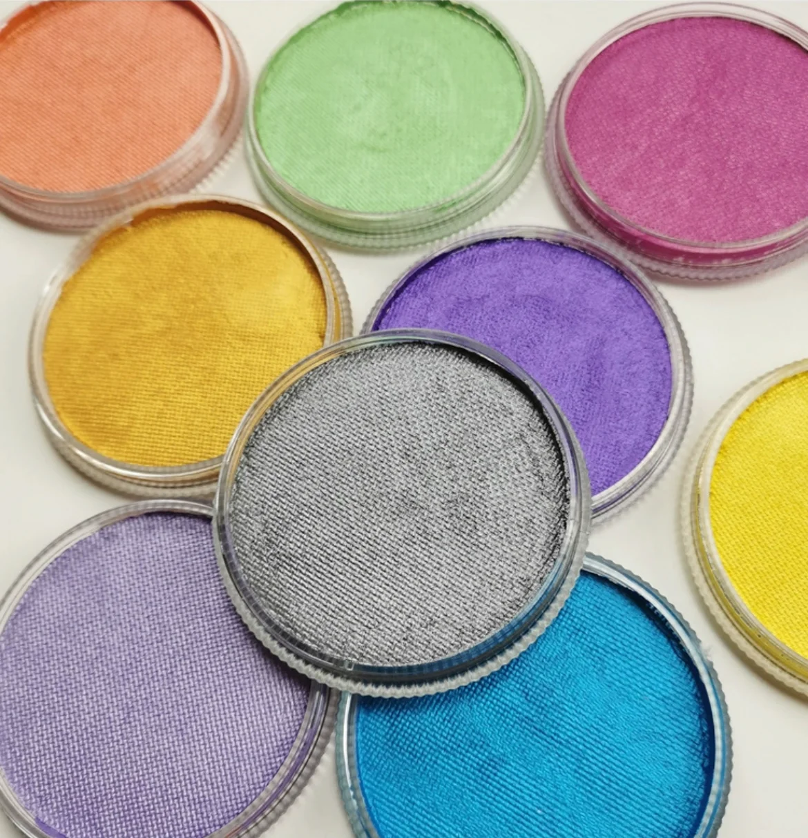 Non Toxic Water Activated Face Paint Makeup Pearly Metallic Color Party Christmas Cosplay 30g Easily Washable Body Painting 4