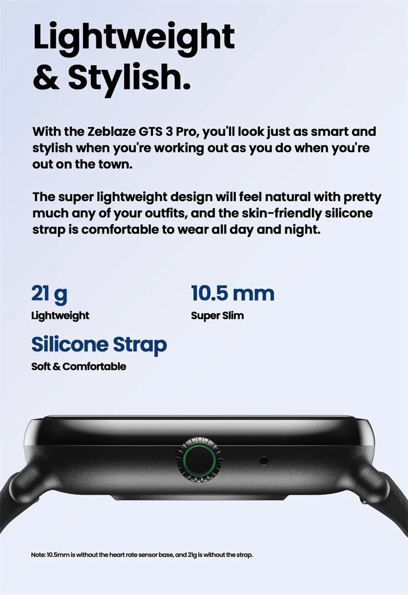 Original Zeblaze GTS 3 Pro 2023 Men Smartwatch 1.97' HD AMOLED Touch Screen BT Call Blood Oxygen Smart Watch for Android IOS