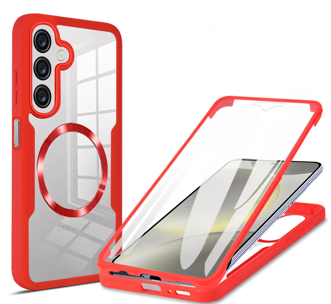 Ultimate 360 Double Layer Magnetic Clear TPU Protection Case - Anti-Fall Design