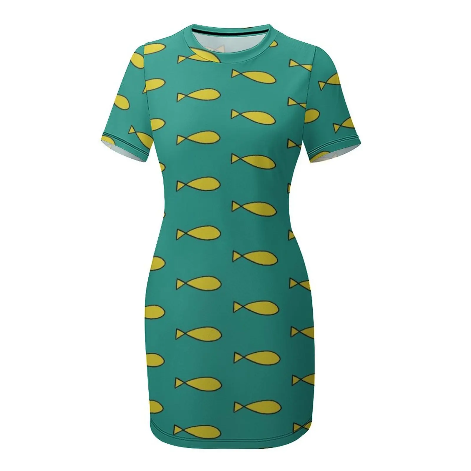 green emerald velvet dress Green Fish Scales Mermaids Women's Short Sleeve Casual Tank Dress Midi Slim  Fit T-Shirt Dress S at Amazon Women's Clothing store