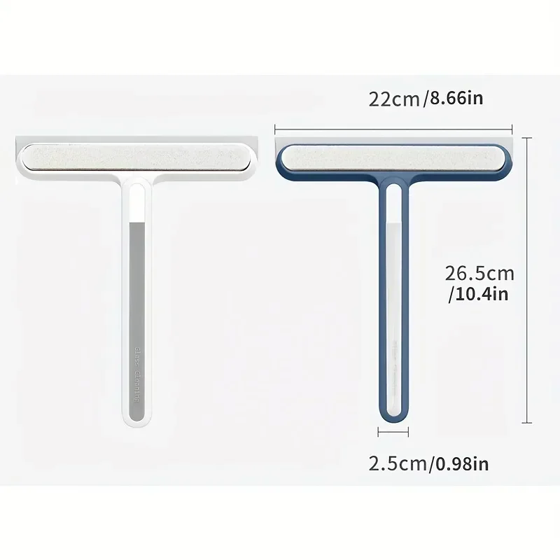 1pc Car Windshield Cleaning Squeegee Silicone Water Wiper Plate Glass Cleaner Scraper For Car Windshield Window Bathroom Kitchen
