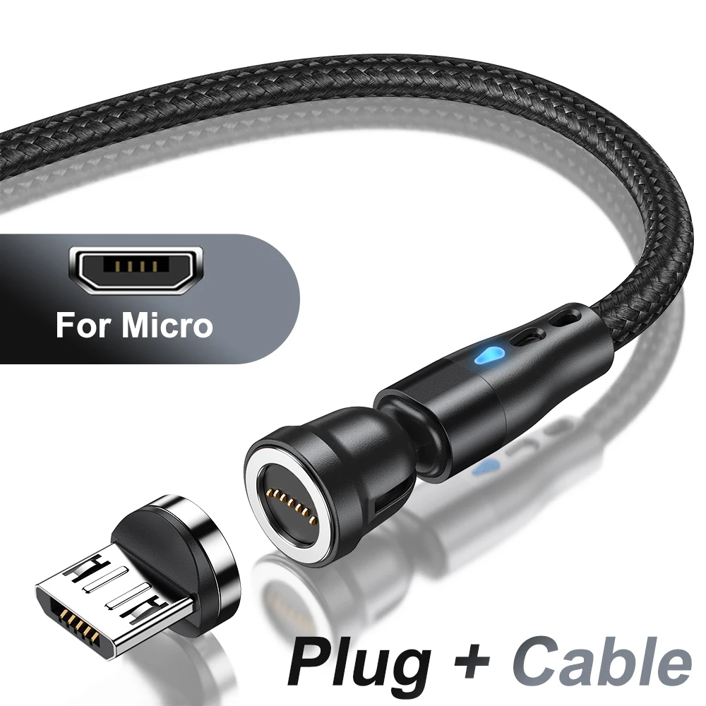 ตัวเลือกสินค้า สายชาร์จแม่เหล็ก USB-C 540 องศา ชาร์จเร็วสำหรับมือถือทุกยี่ห้อ