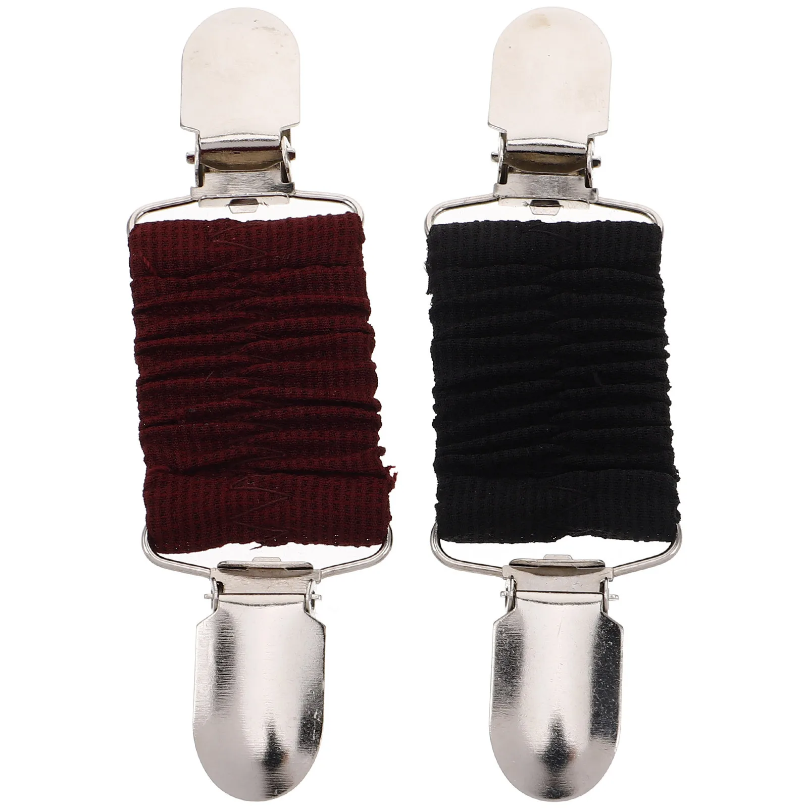 2개 여성용 허리 조임 클립 드레스 백 어드저스터 드레스 스웨터 가디건 숄 스카프 패스너 의류 클립 패션