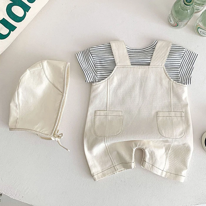 Newborn Baby Boys Girl Clothing Set Korean Style Infant Baby Boys Girls Clothing Suit Newborn Baby Boys Girl Clothes For Summer warm Baby Clothing Set