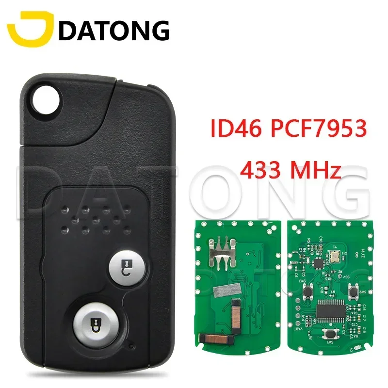

Автомобильный пульт дистанционного управления Datong World для Honda CRV ID46 PCF7953 433 МГц, замена Смарт-Карты