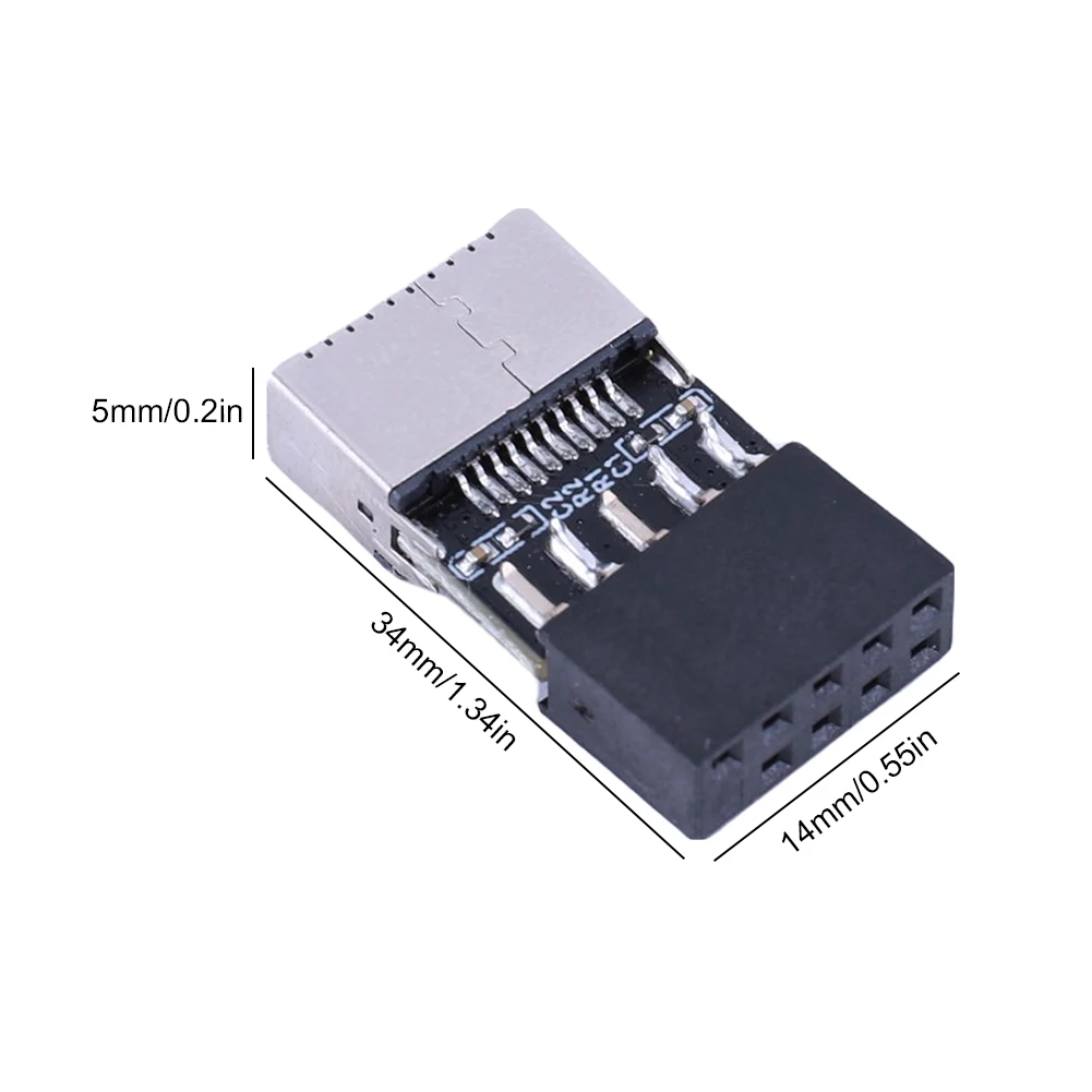 USB 2.0 Expansion Board Motherboard Converter Plug and Play USB2.0 TYPE-E Header Extender Card for  OS/Windows Linux