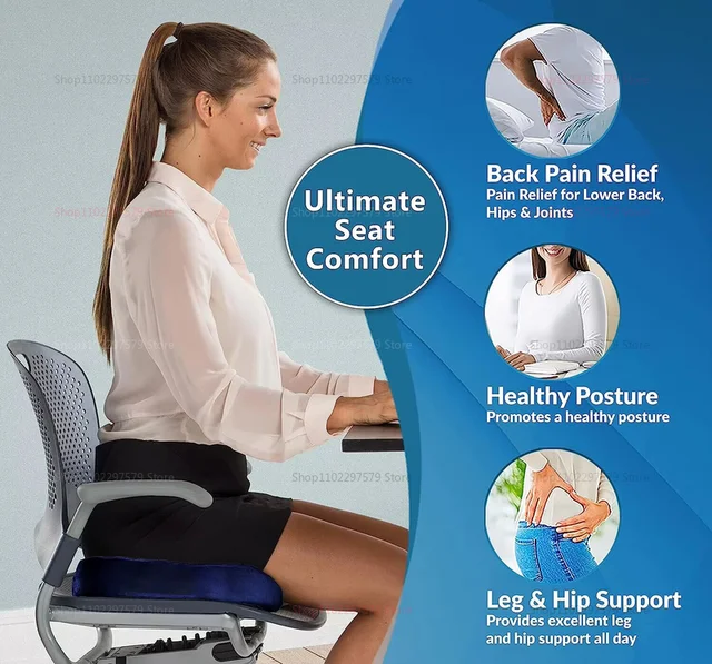 Ergonomic Memory Foam Office Chair Cushion Hemorrhoid Support Cushion Sedentary Relief Seat Pad Student Car Seat Cushion 4