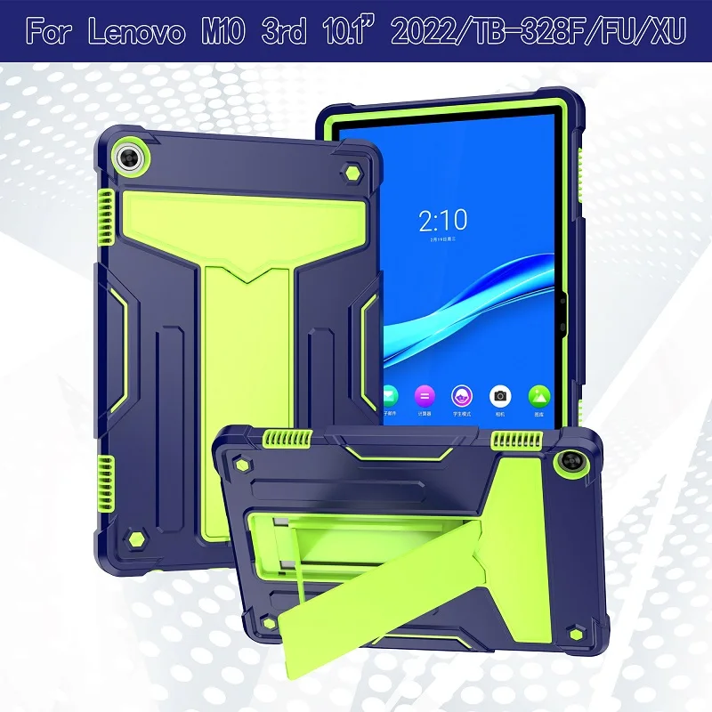 For Lenovo Tab M10 10.1 Hd 2Nd 3Rd Gen 2022 Tb328Fu Tb-X505F X605F X306F M10 Plus X606 Tablet Cover Heavy Duty Shockproof Funda
