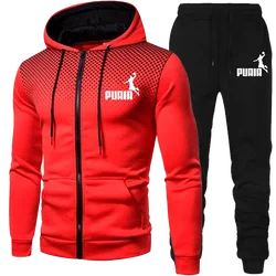 Spotted Sweatshirt Suit Men's Pants Sets Men's Tracksuits Set New in Hoodies & Sweatshirts Mens Fashion Suits Tracksuit Man Set