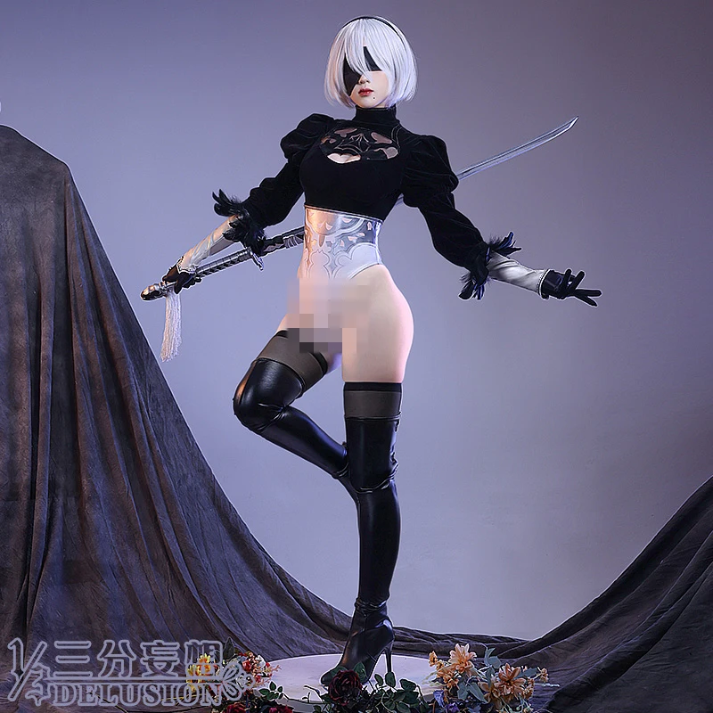 

COS-HoHo Anime Game NieR Automata 2B Battle Suit Sexy Lovely Uniform Cosplay Costume Halloween Carnival Party Role Play Women