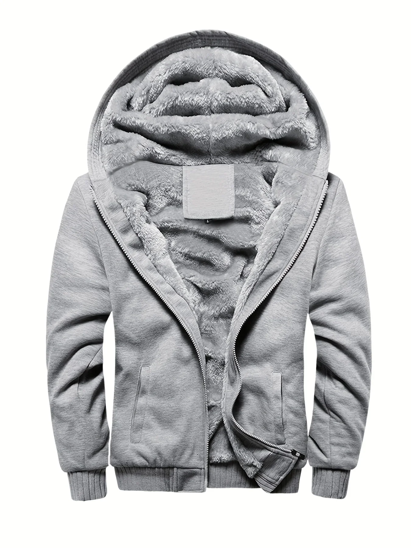 

Casual Men's Winter Thick Warm Jacket with Hood, Ideal for Outdoor Sports