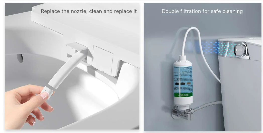 Bathroom Floor Mounted Auto Sensor Flush WC Intelligent Toilet One Piece Smart Toilet Ceramic