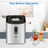 Countertop Ice Maker with Soft Chewable Ice, Portable Ice Maker with Self-Cleaning, 33Lbs/24Hrs, One-Key Operation 4
