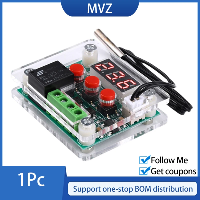 W1209 DC 12V температура отопления охлаждения термостат с контролем температуры