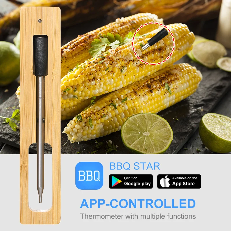 

Беспроводной термометр для мяса и пищи, кухонный прибор для приготовления пищи, измеритель температуры для духовки, гриля, барбекю, стейка, аксессуары для барбекю