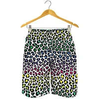 Colorful Leopard Graphic Board Shorts For Men Summer Running Surf Beach Shorts Men Quick Dry Stylish Swim Trunks Short Homme 1