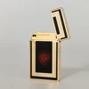 Luxury Ligne2 Lighter Brass Lacquer Smoking Tobacco Tools Cigarette Accessories Men Gift Collections Butane Gas 2