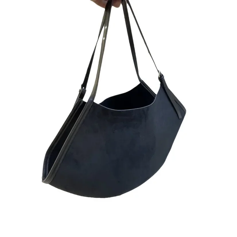 Vintage Women's Bag Suede Shoulder Bag Simple Tote Handbag Large Capacity Stylish Commuting Bag Solid Color Hasp Closure Handbag