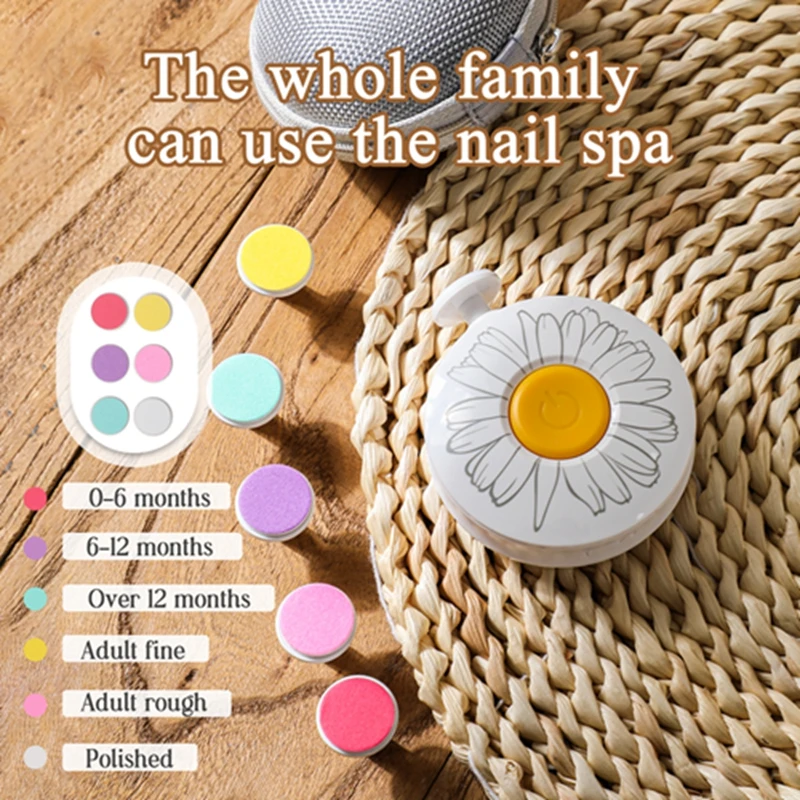 Electric Baby Nail Trimmer Kid Nail Polisher Tool Infant Manicure Scissors Baby Hygiene Kit Lima U&ntilde;as Bebe for Newborn Supplies