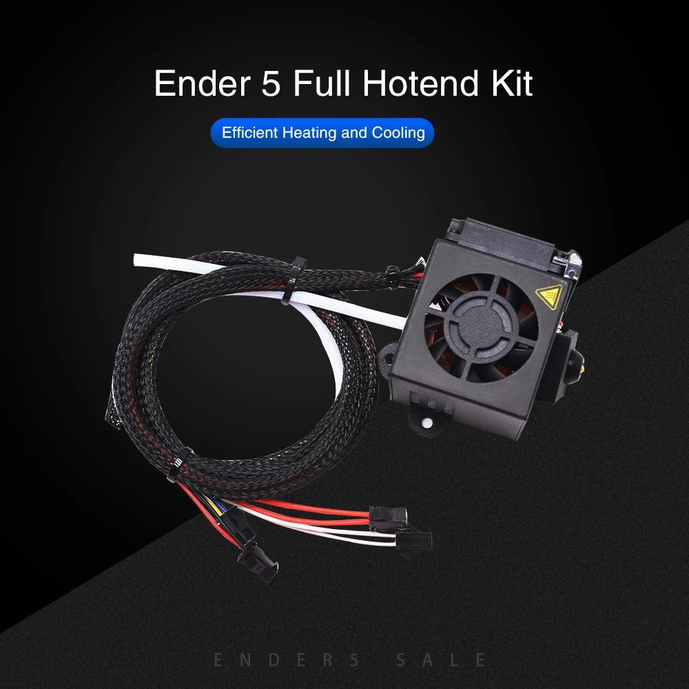 3D 프린터 액세서리 Ender3 /V2 CR10 Ender5 압출기 3D 프린터 Hotend Ender 3 용 4010 팬 0.4mm 노즐이있는 전체 핫 엔드 키트