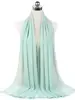 Nouveau foulard en mousseline uni pour femme, prêt-à-porter, hijab instantané, châle musulman, hijabs islamiques, écharpe arabe, foulards pour la tête