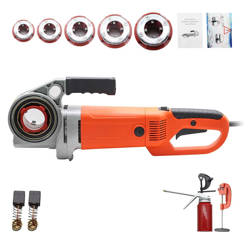 Electric Pipe Threader Portable Sleeve Machine 220V Galvanized Pipe