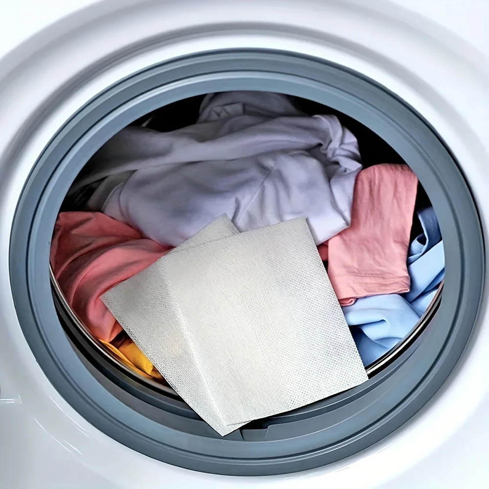 250Pcs Laundry Color Absorbing Paper Anti-dyeing Laundry Tablets for Washing Machine Clean Clothes Color Catcher Sheets 2