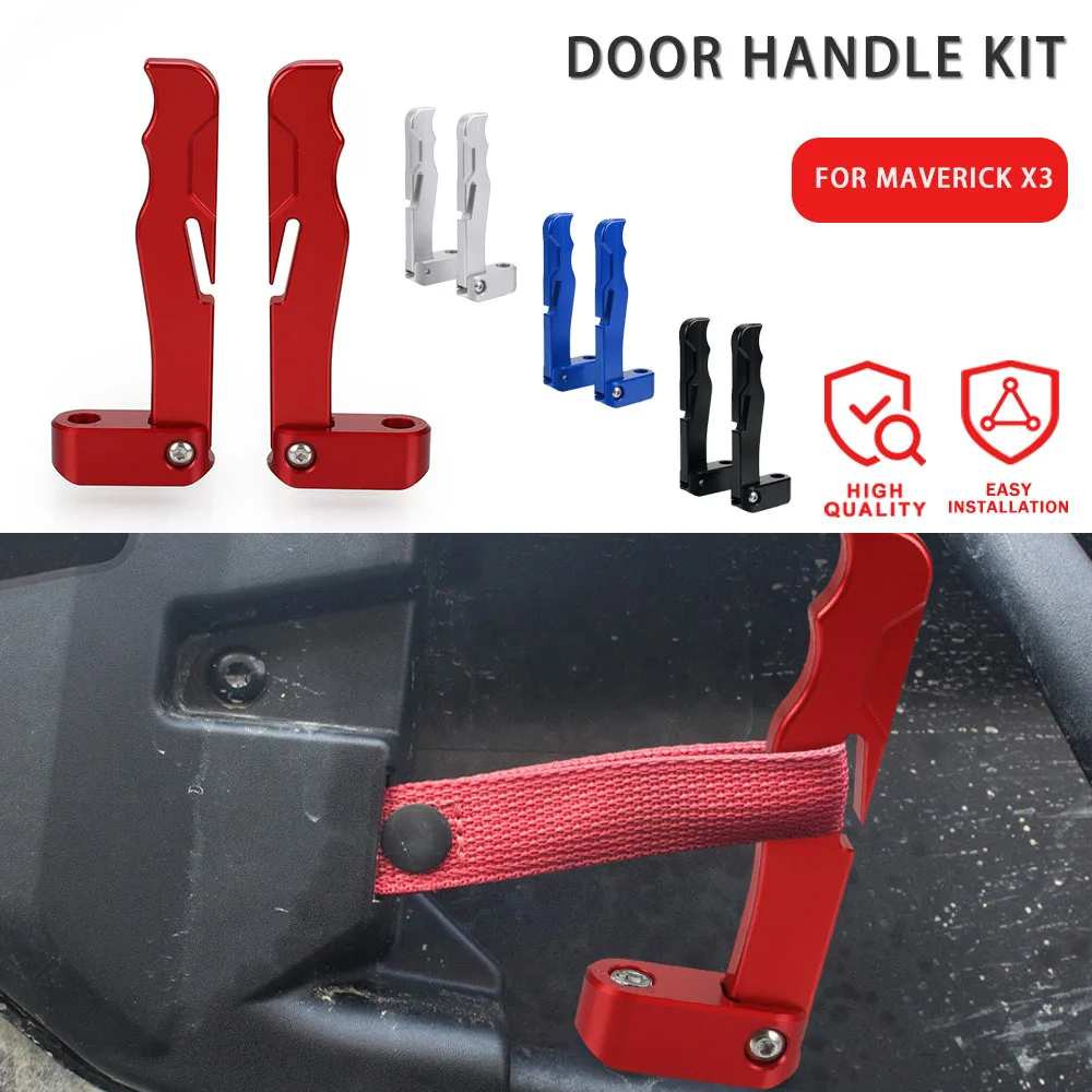 

CNC Aluminum Door Handle Latches Opener Handle Kit for Can-am Maverick X3 Max R RR 900 HO 2017 2018 2019 2020 2021 2022 2023