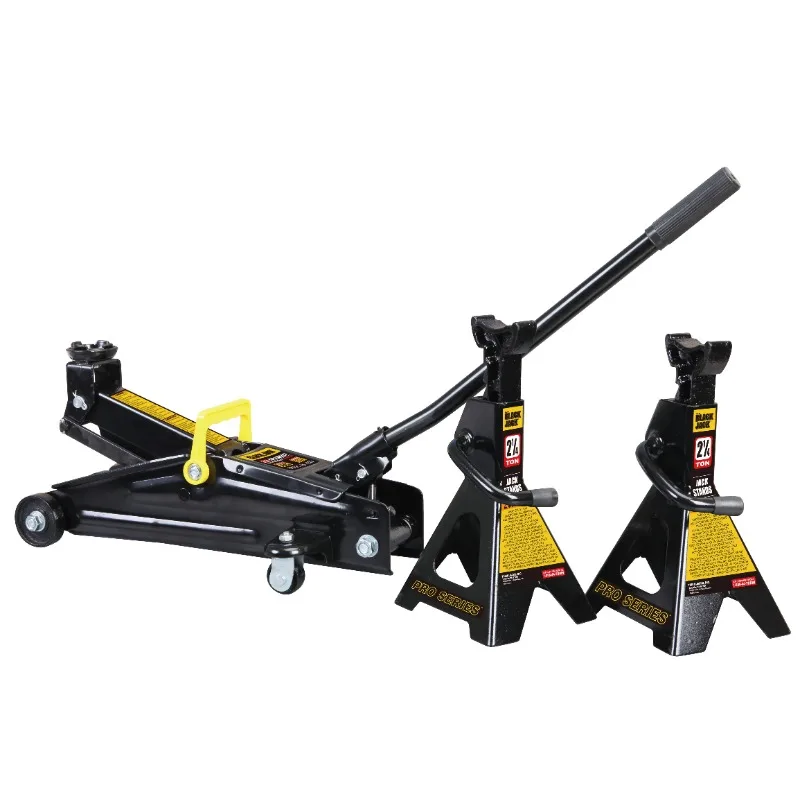 

2.25 Ton Trolley Jack with 2.25 Ton Jack Stands in Case Black - T82253W