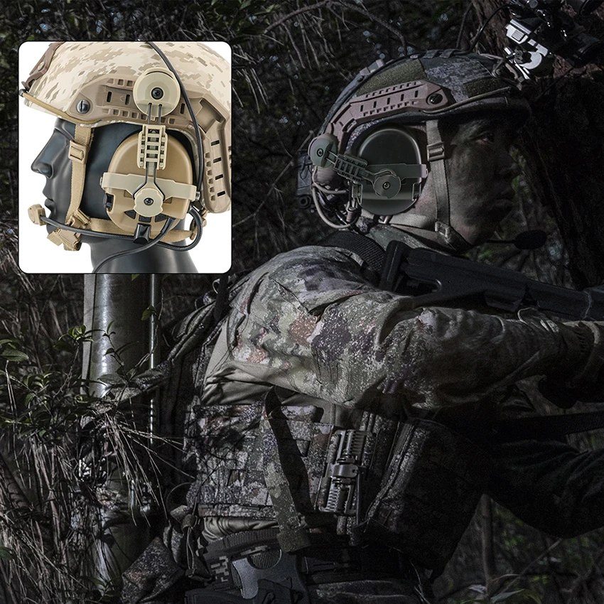 Active Hearing Protection Electronic Muffs Accessor ARC Rail Adapter for MSA SORDIN Tactical Headset Airsoft Shooting Headphones