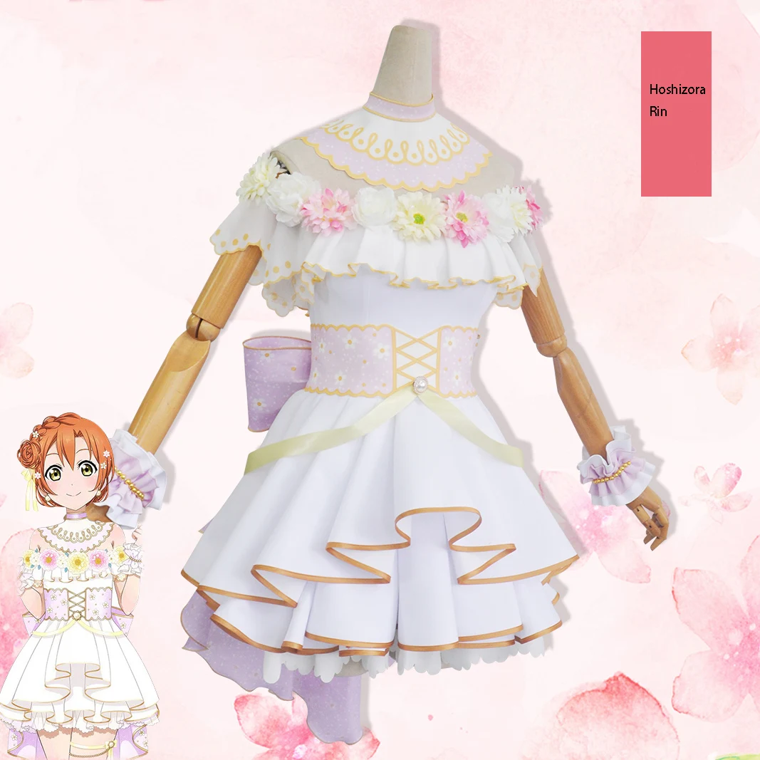 Anime LoveLive Flower Celebration Cosplay Costume Love Live Tojo Nozomi Nico Honoka Umi  Rin Maki Eli Outfit Full Set