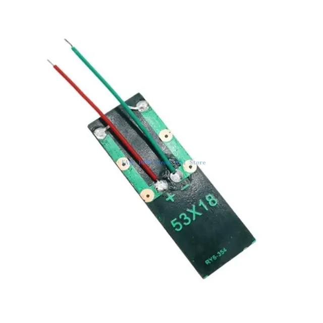 G6KA Solar Epoxy Panel Polysilicon Board 0.5V 130MA Solar Panel with Wire Dripping Glues Plate Power Accessories Easy to Use 5
