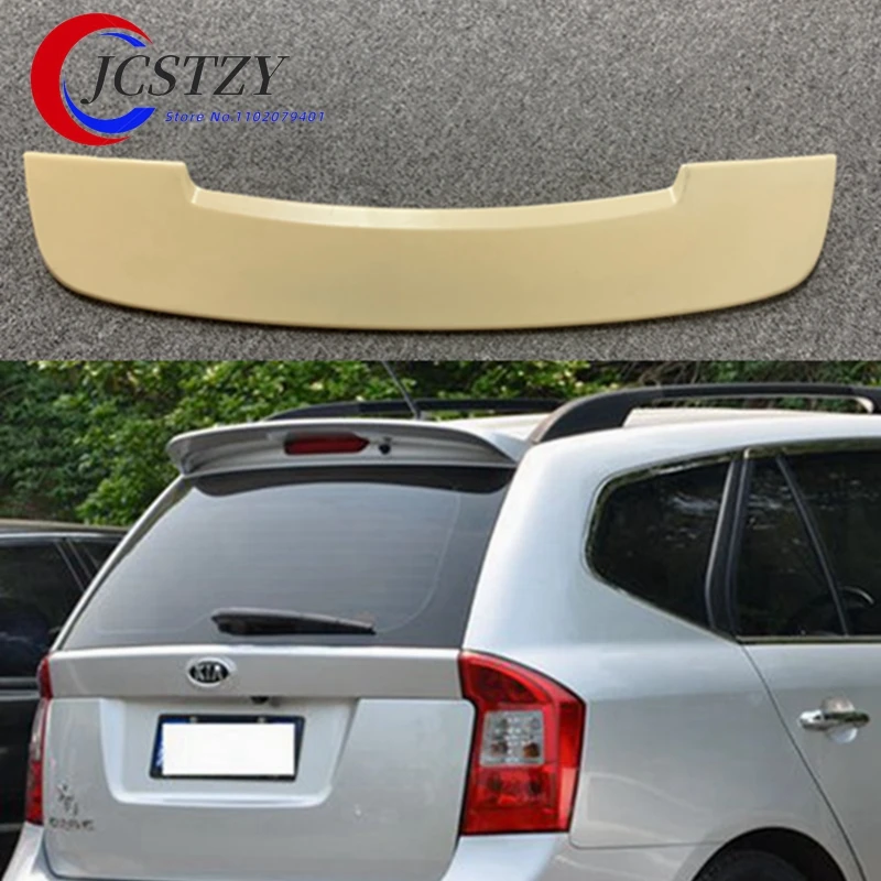For Kia Carens Spoiler High Quality Abs Material Car Rear Wing Primer Color Rear Spoiler For Kia