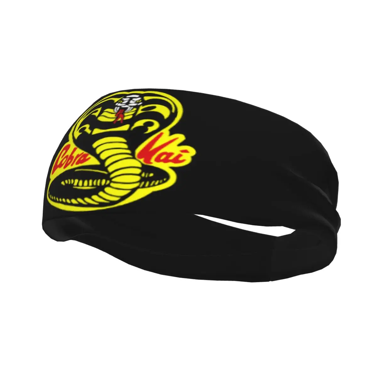 

Cobra Kai The Karate Kid Sweatbands Stretch Athletic Sweat Headband Snake Karate Dojo Anime Hair Bandages Gym Fitness Hairband