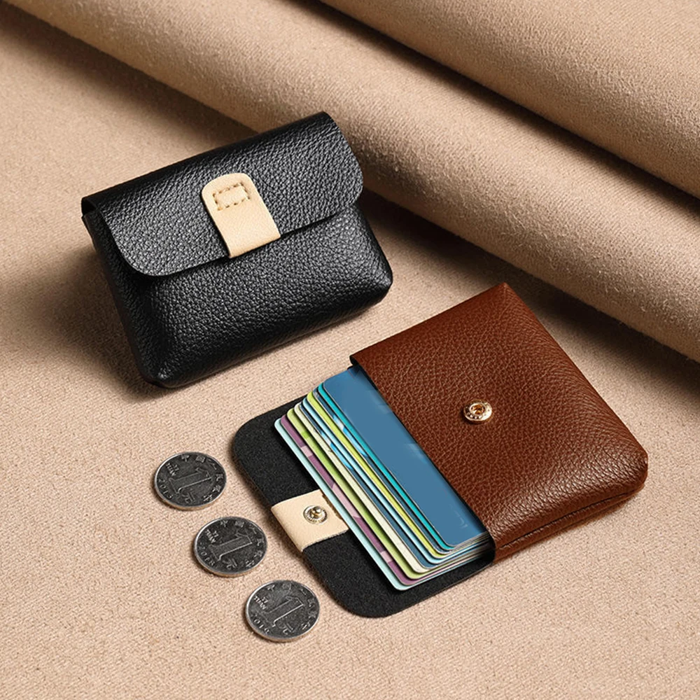 

Women Small wallet PU leather Mini Card Holder Girl Short Zipper Coin Purse Female Hand Wallet Purse Key Coin Bag