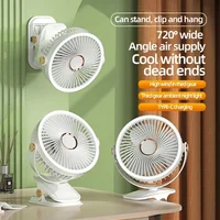 USB Rechargeable Table Fan Clip-on Type Portable Mini Desk Fan 360 Degree Rotation Adjustable Clip-on Fan For Student Dormitory 6
