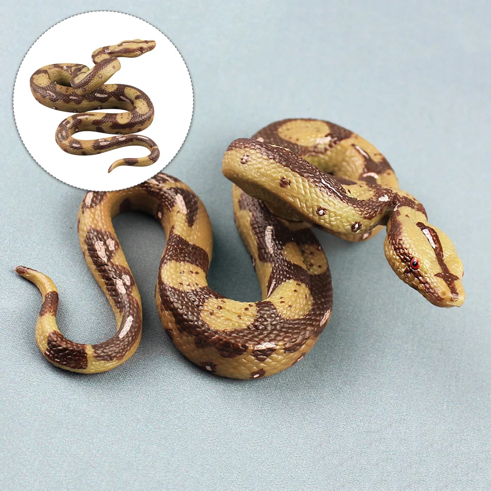 

Models Simulated Boa Kids Toy Fake Snake Realistic Statue Serpentine Garden Decorative Prop Simulation Figure Child