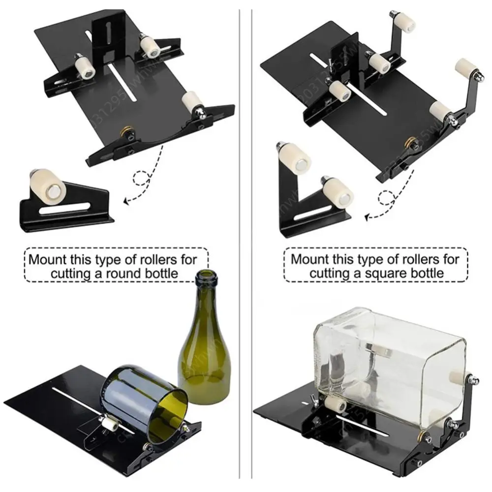 11/19Pcs Glass Bottle Cutter Stainless Steel DIY Glass Cutter Kit with Safety Gloves/Accessories Glass Sculptures Cutter Machine 5