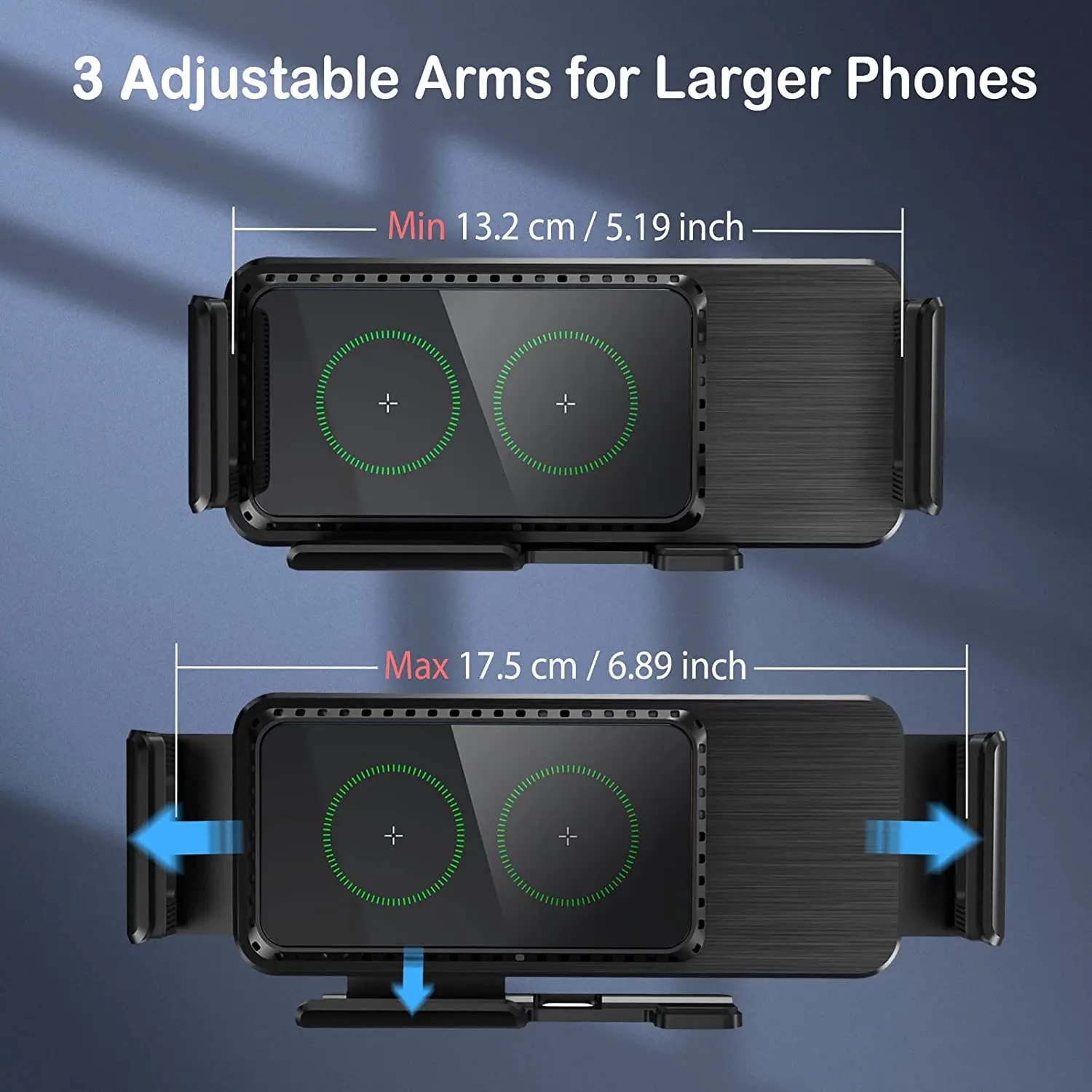 

Беспроводное Автомобильное зарядное устройство для Galaxy Z Fold 3, автомобильное крепление для Samsung Galaxy Z Flip 3/S21 Ultra IPhone 13/13 Pro Max/12,Google Pixel 6