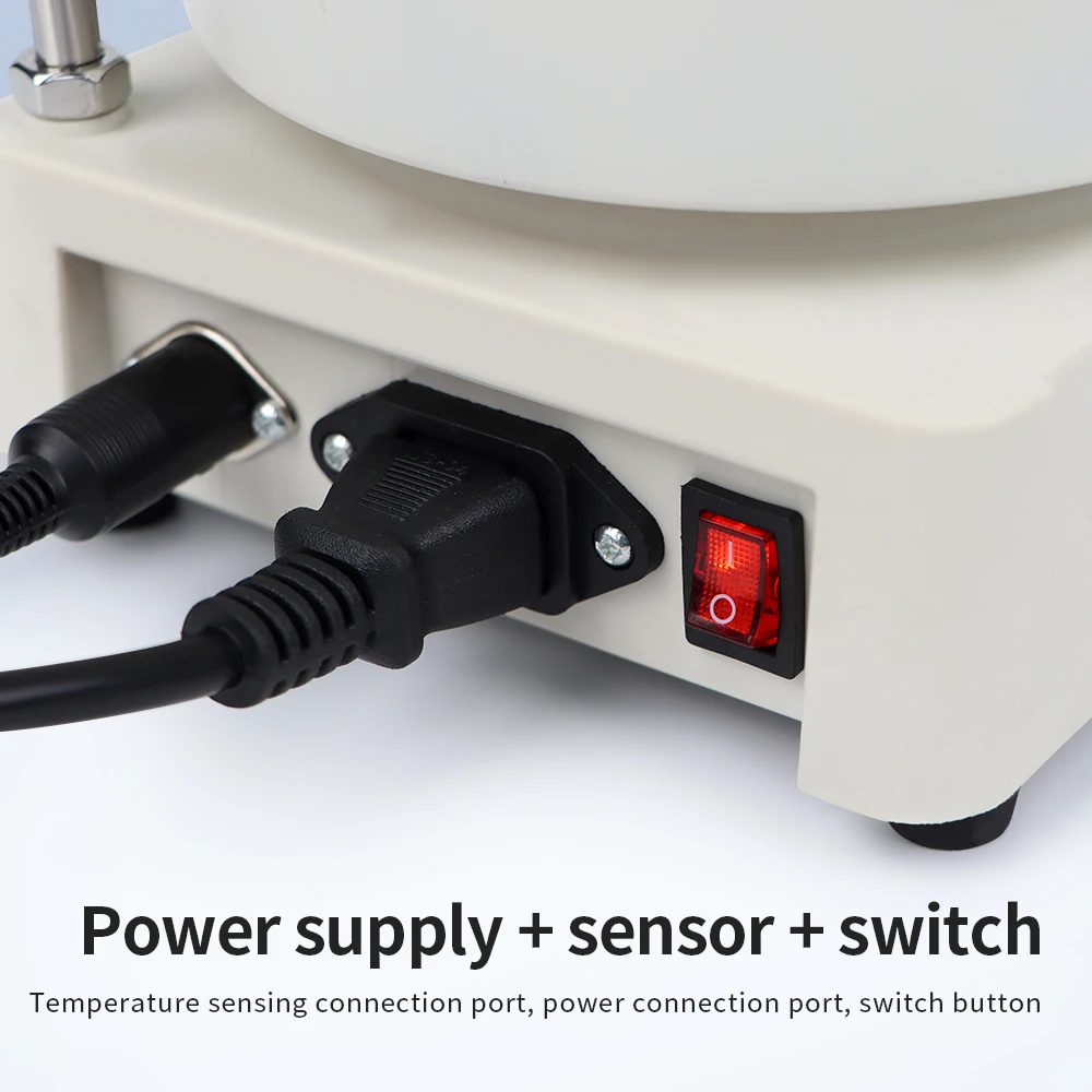 1L Magnetic Stirrer Heating Stirring Pot Laboratory Constant Temperature Digital Display Vortex Mixer Hot Plate EU 220v 1500RPM