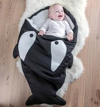 

Autumn Winter Thicken Baby Cotton Shark Shape Sleeping Bag Outing Outdoor Portable Newborn Sleeping Bag Stroller Anti Kick Quilt
